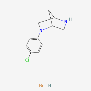 molecular formula C11H14BrClN2 B13713287 (1S,4S)-2-(4-Chlorophenyl)-2,5-diazabicyclo[2.2.1] x HBr 