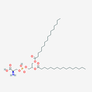 molecular formula C38H74NO10P B13713293 (2R)-2-amino-3-[2,3-di(hexadecanoyloxy)propoxy-hydroxyphosphoryl]oxypropanoic acid 