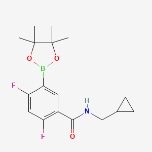 N-(cyclopropylmethyl)-2,4-difluoro-5-(4,4,5,5-tetramethyl-1,3,2-dioxaborolan-2-yl)benzamide