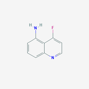 molecular formula C9H7FN2 B13713365 4-Fluoroquinolin-5-amine 