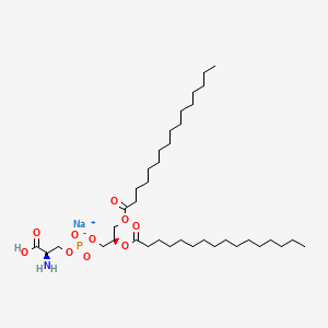 molecular formula C38H73NNaO10P B13713377 1,2-Dipalmitoyl-sn-glycero-3-phospho-l-serine 