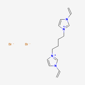 1-ethenyl-3-[4-(3-ethenylimidazol-1-ium-1-yl)butyl]imidazol-3-ium;dibromide