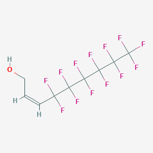 molecular formula C9H5F13O B13713401 (2Z)-4,4,5,5,6,6,7,7,8,8,9,9,9-Tridecafluoronon-2-en-1-ol CAS No. 83707-01-1