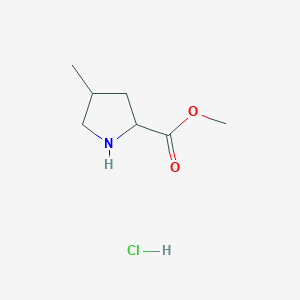 Methyl trans-4-methylpyrrolidine-2-carboxylate;hydrochloride