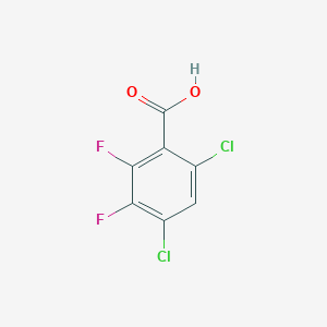 molecular formula C7H2Cl2F2O2 B13713451 4,6-Dichloro-2,3-difluorobenzoic acid 