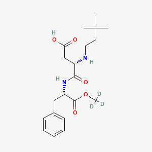 molecular formula C20H30N2O5 B13713464 N-(3,3-Dimethylbutyl)-L-alpha-aspartyl-L-phenylalanine 2-(Methyl-d3) Ester 