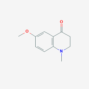 molecular formula C11H13NO2 B1371347 6-甲氧基-1-甲基-2,3-二氢-1h-喹啉-4-酮 CAS No. 3954-50-5