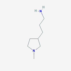 molecular formula C8H18N2 B1371349 3-(1-Methyl-3-pyrrolidinyl)propylamine 