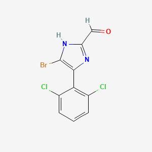 5-Bromo-4-(2,6-dichlorophenyl)imidazole-2-carbaldehyde