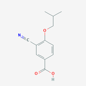 molecular formula C12H13NO3 B1371355 3-氰基-4-异丁氧基苯甲酸 CAS No. 528607-60-5