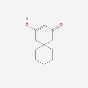 molecular formula C11H16O2 B13713554 2-Hydroxyspiro[5.5]undec-2-en-4-one CAS No. 61733-79-7