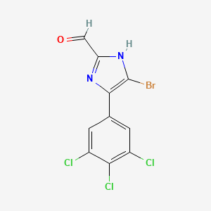 5-Bromo-4-(3,4,5-trichlorophenyl)imidazole-2-carbaldehyde