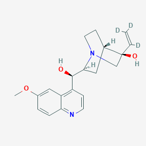 molecular formula C20H24N2O3 B13713599 (3R)-3-Hydroxy Quinine-vinyl-d3 