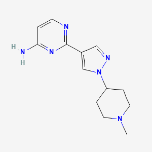 2-[1-(1-Methyl-4-piperidyl)-4-pyrazolyl]pyrimidin-4-amine