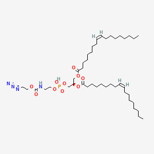 molecular formula C44H81N4O10P B13713632 [(2R)-3-[2-(2-azidoethoxycarbonylamino)ethoxy-hydroxyphosphoryl]oxy-2-[(Z)-octadec-9-enoyl]oxypropyl] (Z)-octadec-9-enoate 