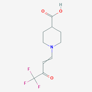 1-(4,4,4-Trifluoro-3-oxobut-1-en-1-yl)piperidine-4-carboxylic acid