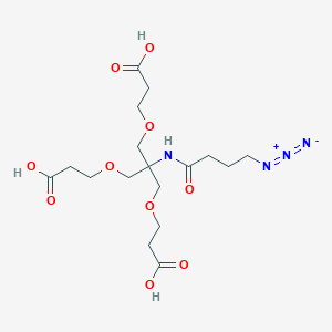 Azidobutanamide-tri-(carboxyethoxymethyl)-methane