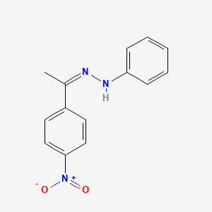 (1E)-1-(4-nitrophenyl)ethanone phenylhydrazone