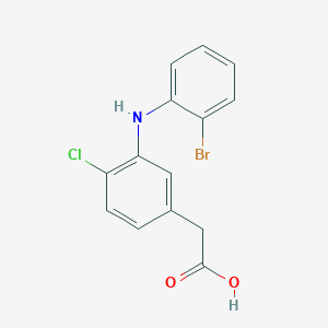 2-[3-[(2-Bromophenyl)amino]-4-chlorophenyl]acetic Acid