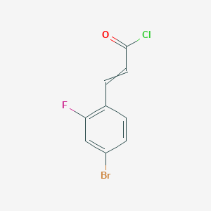 2-Propenoyl chloride, 3-(4-bromo-2-fluorophenyl)-