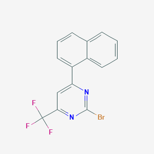 2-Bromo-6-(1-naphthyl)-4-(trifluoromethyl)pyrimidine