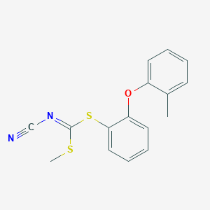 Methyl [2-(2-methylphenoxy)phenyl]-cyanocarbonimidodithioate