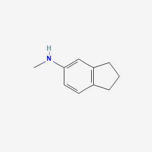 molecular formula C10H13N B1371378 N-甲基-2,3-二氢-1H-茚-5-胺 CAS No. 36218-36-7