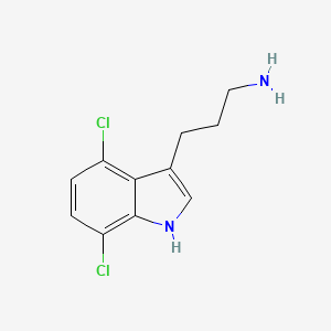 3-(4,7-Dichloro-3-indolyl)-1-propanamine