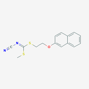 Methyl [2-(naphthalen-2-yloxy)ethyl]cyano-carbonimidodithioate