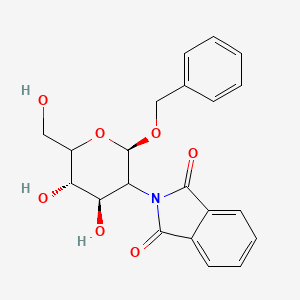 molecular formula C21H21NO7 B13713936 2-[(2R,4R,5S)-4,5-dihydroxy-6-(hydroxymethyl)-2-phenylmethoxyoxan-3-yl]isoindole-1,3-dione 