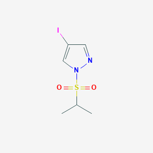 molecular formula C6H9IN2O2S B13713948 4-Iodo-1-(isopropylsulfonyl)-1H-pyrazole 