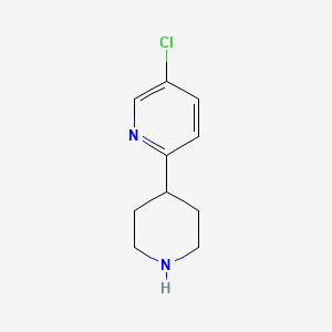 molecular formula C10H13ClN2 B1371397 5-Chloro-2-(piperidin-4-YL)pyridine 