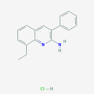 2-Amino-8-ethyl-3-phenylquinoline hydrochloride