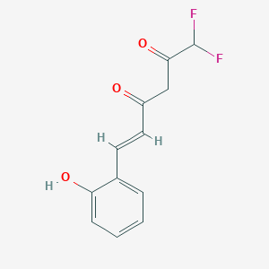 (E)-1,1-difluoro-6-(2-hydroxyphenyl)hex-5-ene-2,4-dione