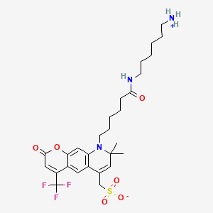 molecular formula C28H38F3N3O6S B13714013 AF430 amine 