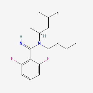 N-Butyl-2,6-difluoro-N-(4-methylpentan-2-yl)benzimidamide