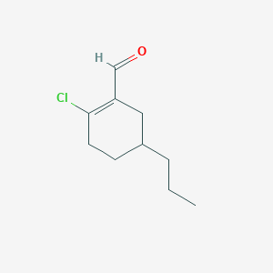 2-Chloro-5-propyl-1-cyclohexenecarbaldehyde