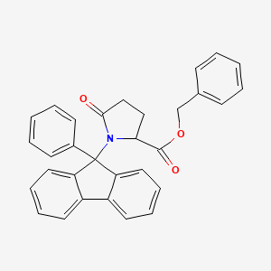 molecular formula C31H25NO3 B13714043 4-Oxo-1-(9-phenylfluorenyl)-proline Benzyl Ester 