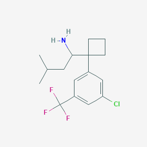 1-[1-[3-Chloro-5-(trifluoromethyl)phenyl]cyclobutyl]-3-methyl-1-butylamine