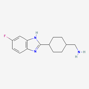 [4-(5-Fluoro-1H-benzimidazol-2-yl)cyclohexyl]-methylamine