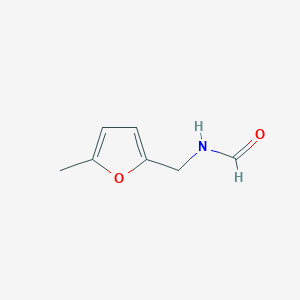 molecular formula C7H9NO2 B13714096 N-((5-Methylfuran-2-yl)methyl)formamide 