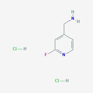 molecular formula C6H9Cl2FN2 B1371412 (2-氟吡啶-4-基)甲胺二盐酸盐 CAS No. 667906-60-7