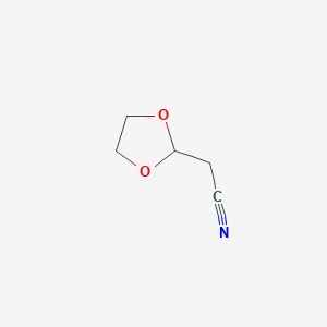 molecular formula C5H7NO2 B1371415 (1,3-二氧戊环-2-基)乙腈 CAS No. 26118-19-4