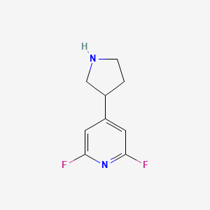 2,6-Difluoro-4-(3-pyrrolidinyl)pyridine