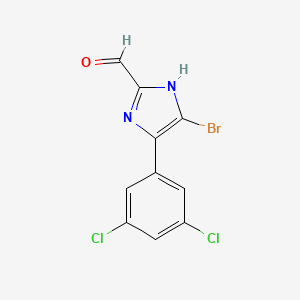 molecular formula C10H5BrCl2N2O B13714177 5-Bromo-4-(3,5-dichlorophenyl)imidazole-2-carbaldehyde 