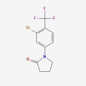 1-(3-Bromo-4-(trifluoromethyl)phenyl)pyrrolidin-2-one