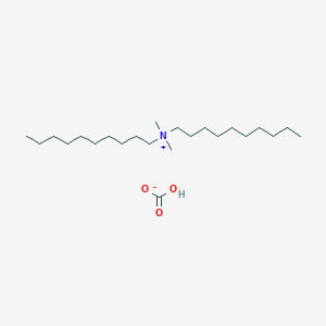 molecular formula C23H49NO3 B137142 1-Decanaminium, N-decyl-N,N-dimethyl-, carbonate (1:1) CAS No. 148812-65-1