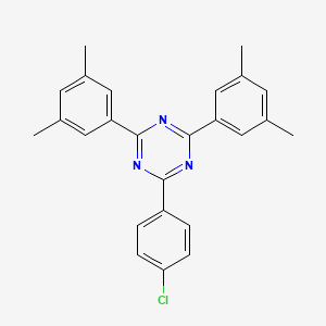 2-(4-Chlorophenyl)-4,6-bis(3,5-dimethylphenyl)-1,3,5-triazine