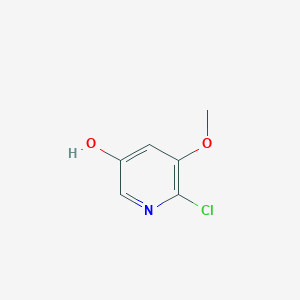 molecular formula C6H6ClNO2 B1371422 6-氯-5-甲氧基吡啶-3-醇 CAS No. 1105933-54-7