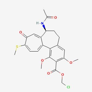 chloromethyl (7S)-7-acetamido-1,3-dimethoxy-10-methylsulfanyl-9-oxo-6,7-dihydro-5H-benzo[a]heptalene-2-carboxylate